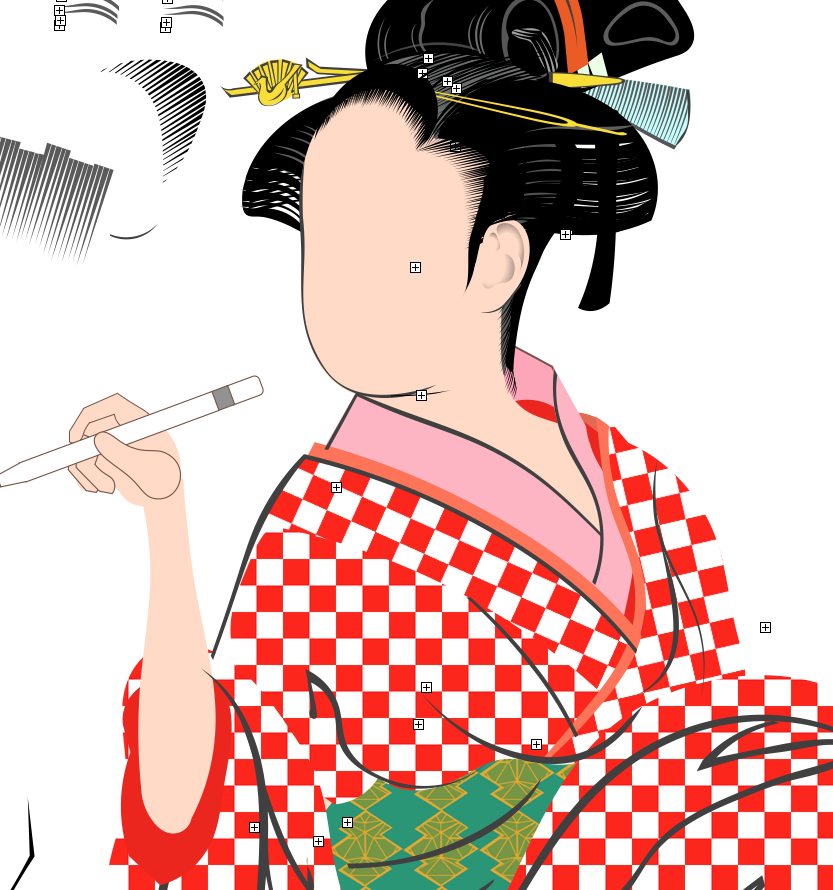 浮世絵を真似して描いてます