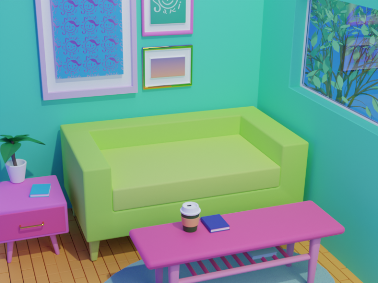 ライブのろうそく、お部屋をつくりました